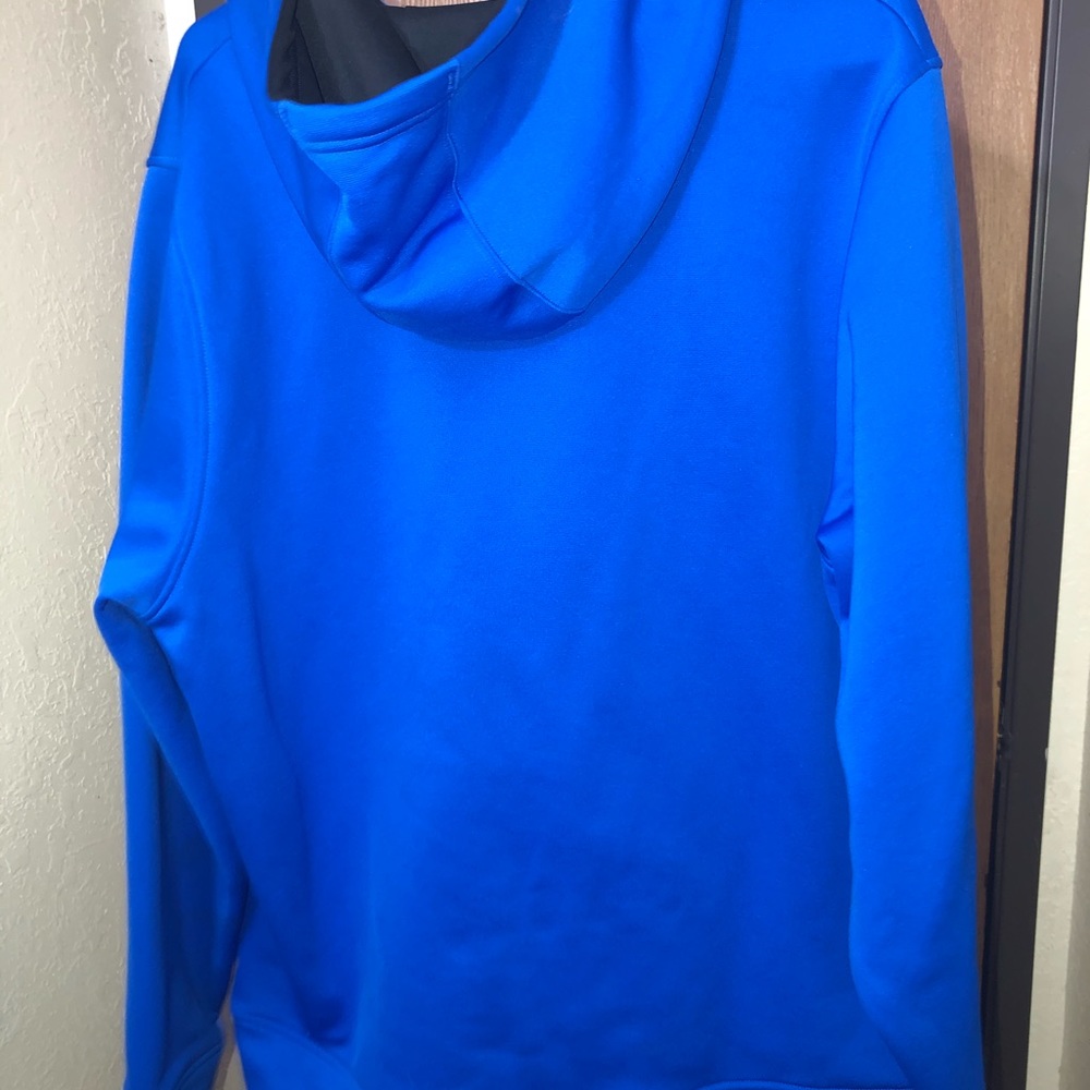 Under armor men’s large hoodie- color royal blue black logo - Picture 2 of 3